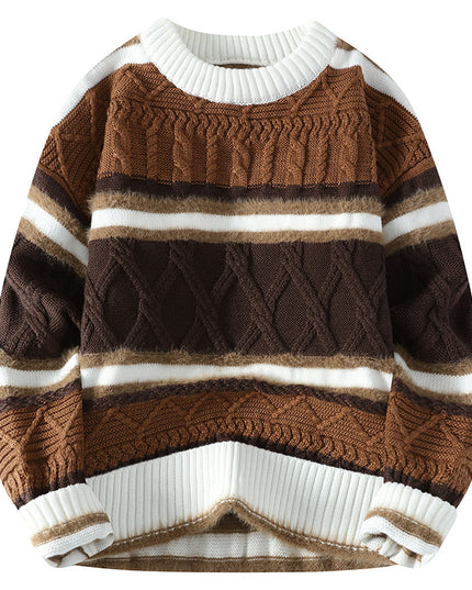 Round Neck Men's Casual Sweater