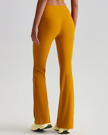 Wide-leg Bell-bottoms Tight Nude Feel Hip Raise Yoga Pants