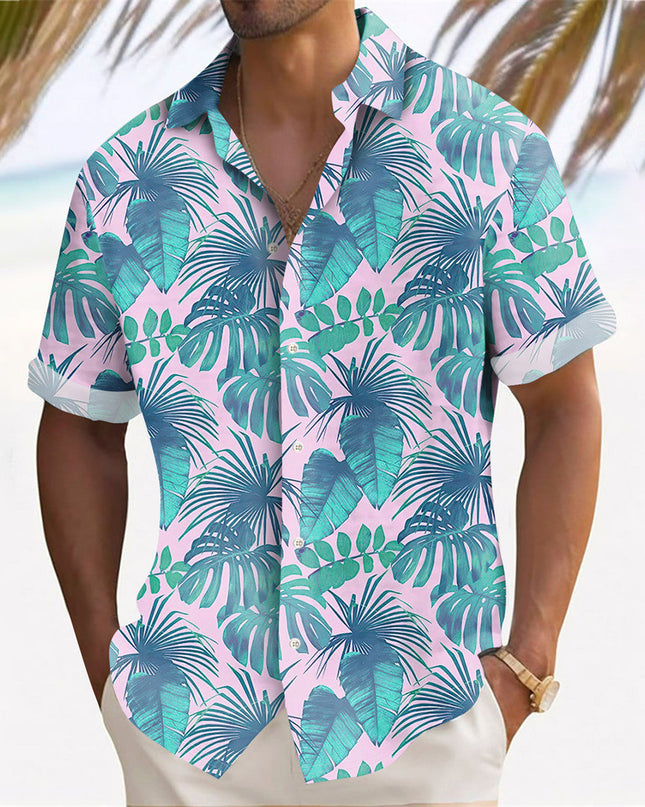 Hawaii Beach Men's Clothing Print Shirt Casual