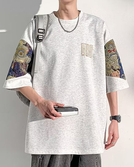 New Chinese Style Design National Style Short Sleeve T-shirt Men