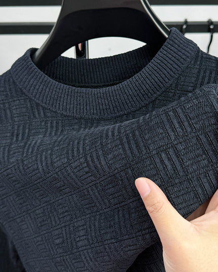 Warm Leisure Round Neck Fashion Men's Top