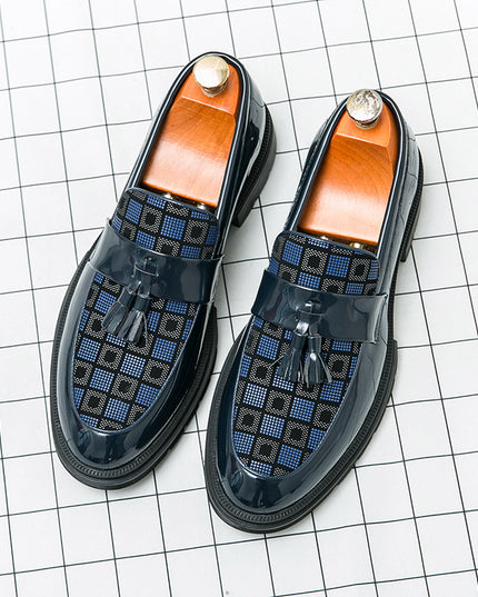 Men's Platform Shoes Plus Size Leisure Slip On Leather Shoes