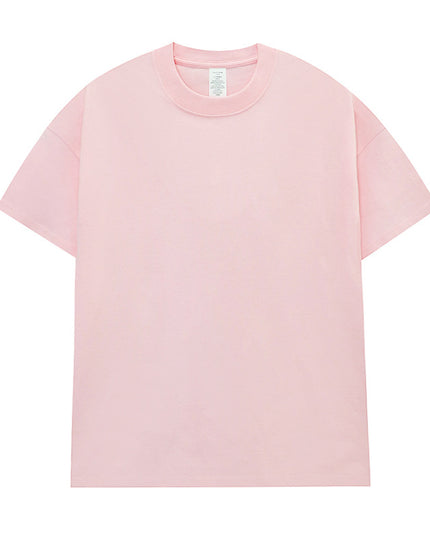 Men's Cotton Seamless Round Neck Short-sleeved T-shirt