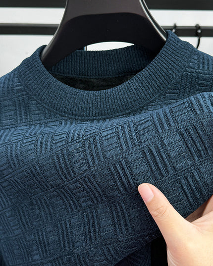Warm Leisure Round Neck Fashion Men's Top