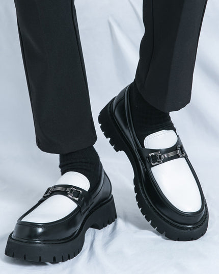 Men's Slip On Platform Youth Leisure Doug Leather Shoes