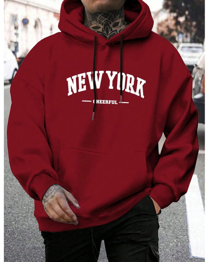 Men's Casual American-style Retro Loose Hooded Sweater