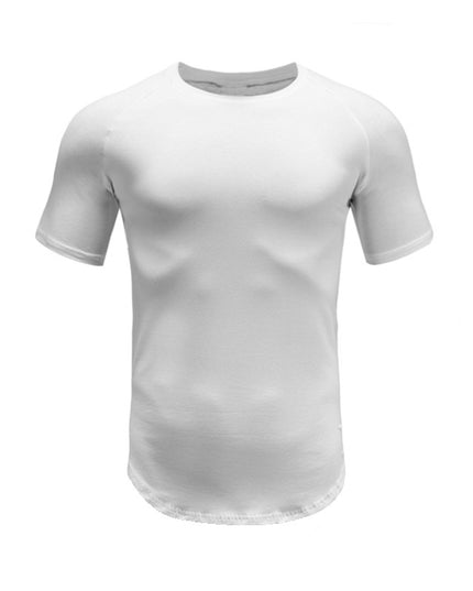 Solid Color Fitness Half Sleeve Bottoming Shirt