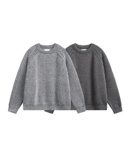 Retro Brocade Sweater Men's Round Neck Sweater