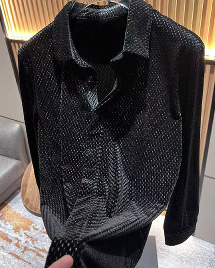 Men's Autumn And Winter Long Sleeves Shirt