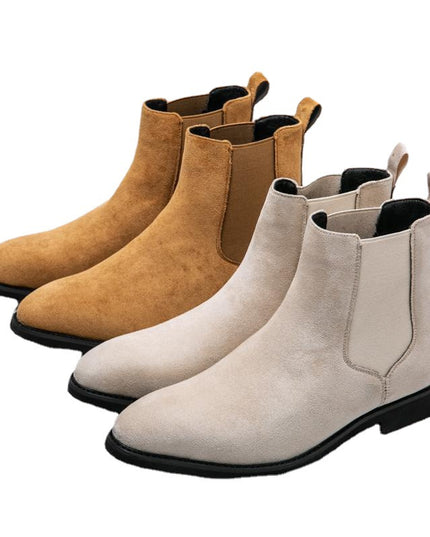 Rubber Pigskin Martin Boots Casual Men's Boots High-top