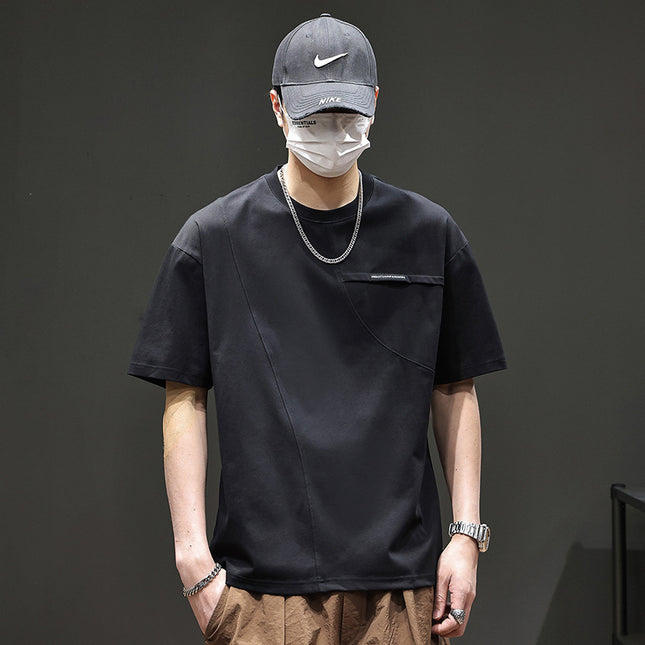 Summer Purple Short Sleeve T-shirt Men