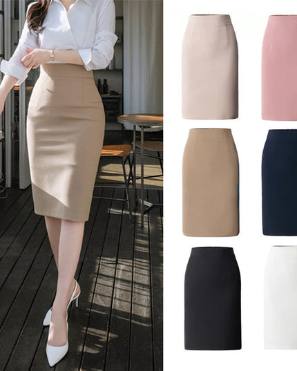 All-match Commute High Waist Slimming Office Lady Skirt