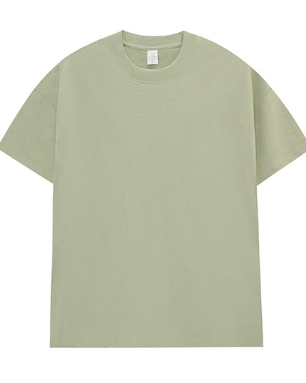 Men's Cotton Seamless Round Neck Short-sleeved T-shirt