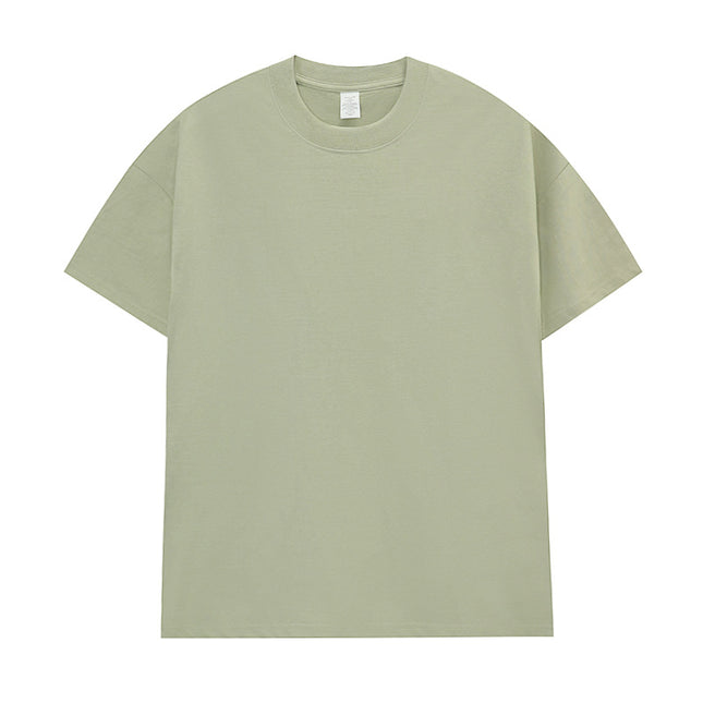 Men's Cotton Seamless Round Neck Short-sleeved T-shirt