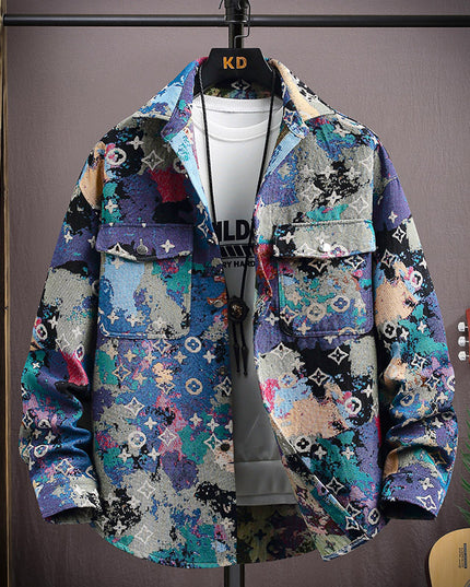Personality Casual Lapel Shirt Coat