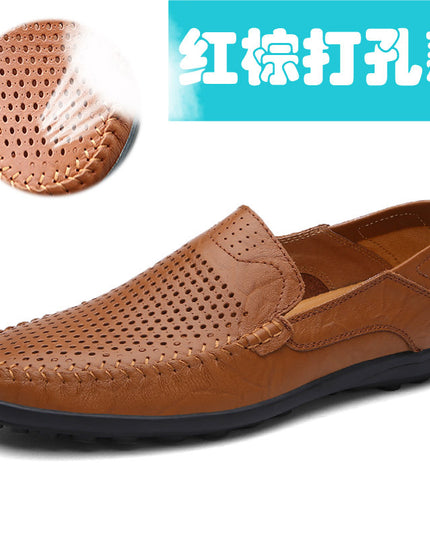 Cowhide Men's Business Casual Leather Shoes