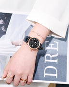 6023B Rose Black And Golden