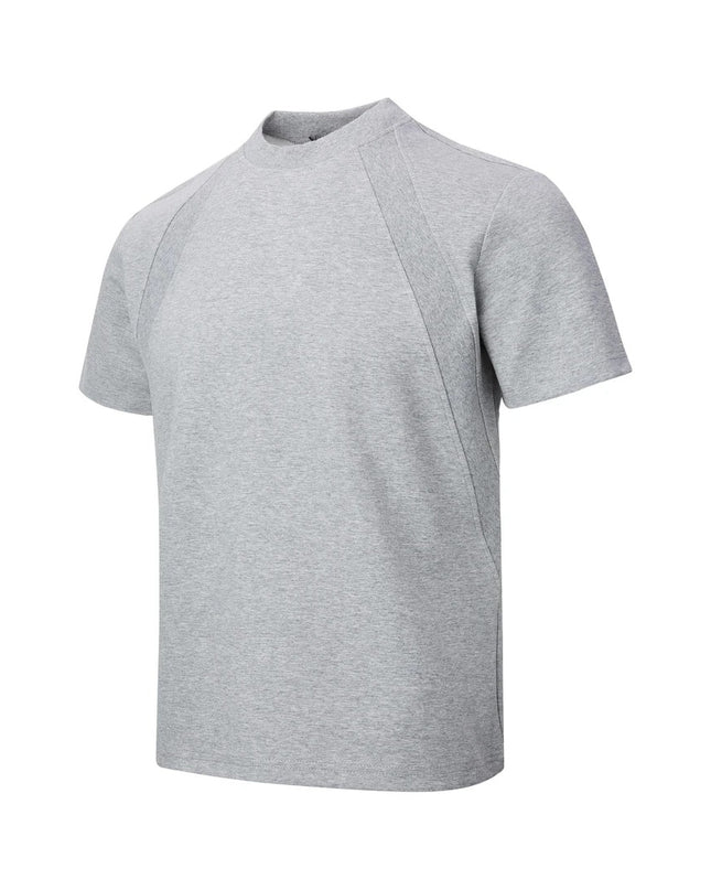 Air Layer Stitching Short Sleeve Top