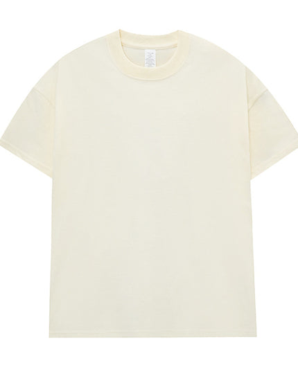 Men's Cotton Seamless Round Neck Short-sleeved T-shirt