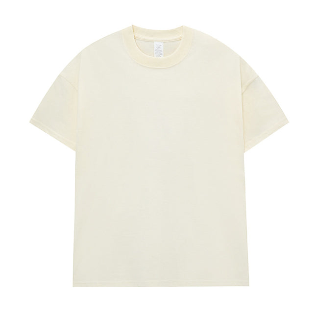 Men's Cotton Seamless Round Neck Short-sleeved T-shirt