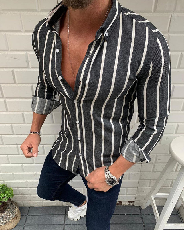 Men's Simple Casual Loose Shirt