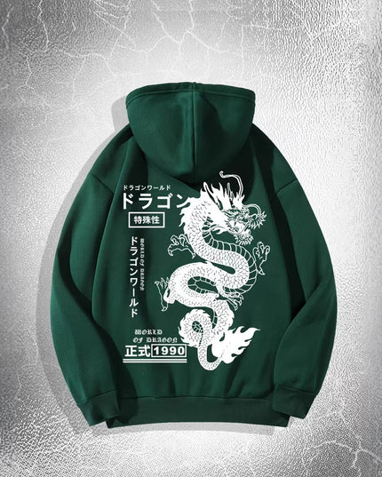 European And American Simple Printed Dark Style Hoodie