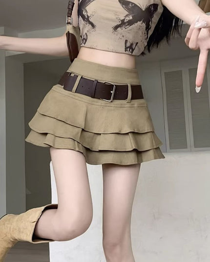 Hot Girl Style Tiered Skirt Female Spring And Summer Dopamine