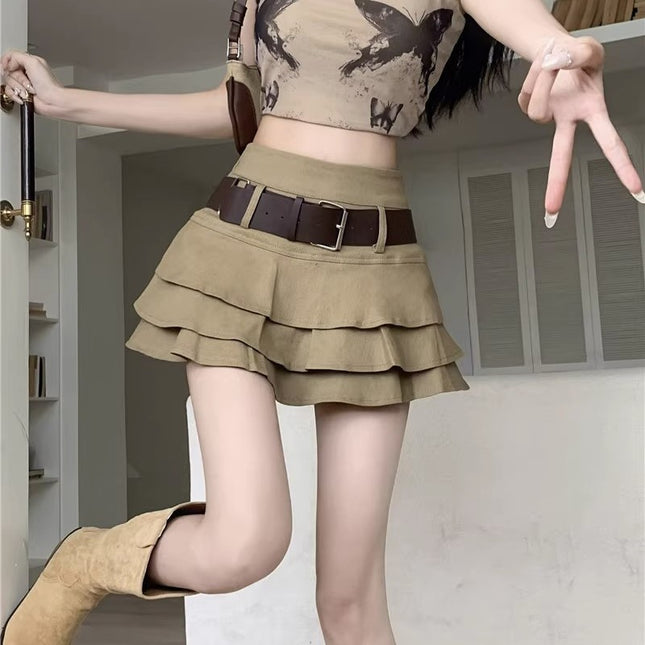 Hot Girl Style Tiered Skirt Female Spring And Summer Dopamine
