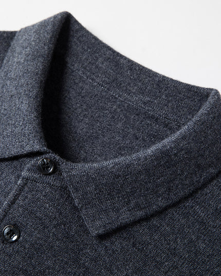 Thickening Men's Pure Wool Sweater Long Sleeve Knitting Shirt