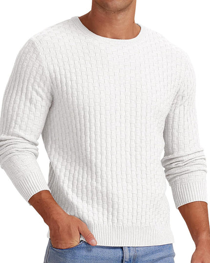 Men's Round Neck Pullover Long Sleeve V-neck