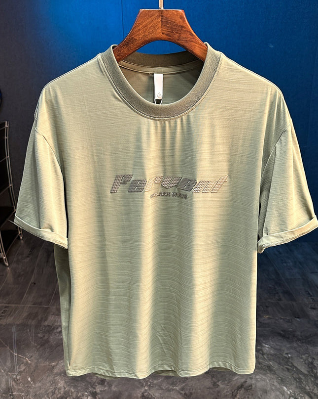Men's Ice Silk Cool Quick-drying Thin Loose Short Sleeve