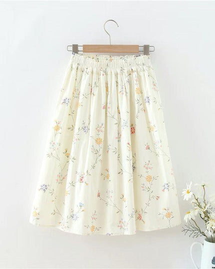 Elastic Waist Skirt Women's Short