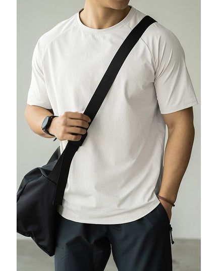 Men's Casual Exercise Workout Quick-drying Short-sleeved T-shirt