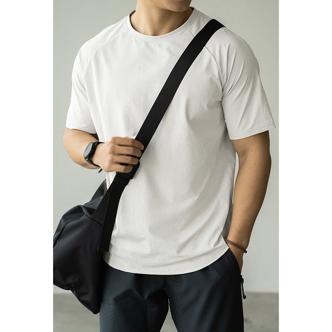 Men's Casual Exercise Workout Quick-drying Short-sleeved T-shirt