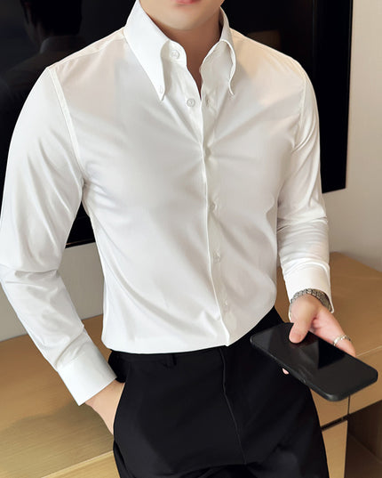 Men's Quality Fashion Non-ironing Plus Size Long Sleeve Shirt