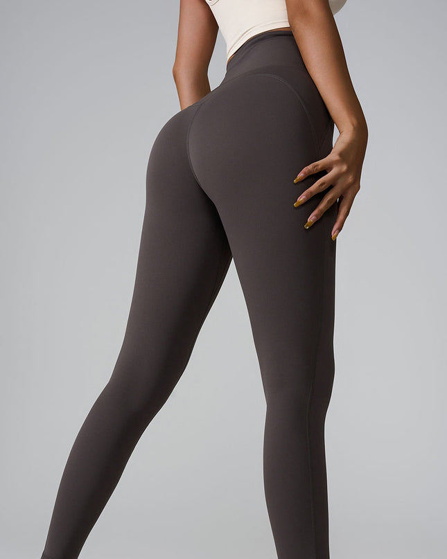 New Sports Trousers Pocket High Waist Seamless Nude Feel Yoga Pants