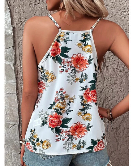 Summer New Women's Vest V-neck Print