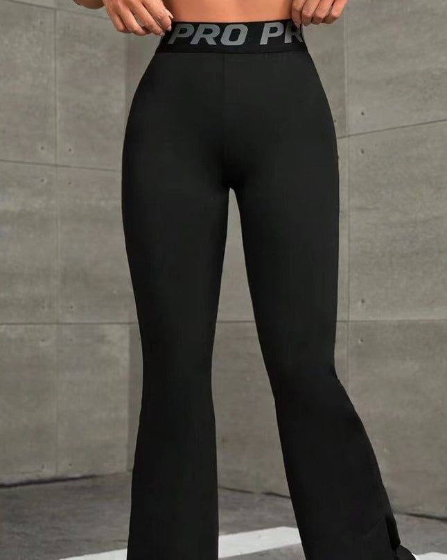 High Waist Flared Hip Raise Slimming Belly Contracting Wide Leg Pants