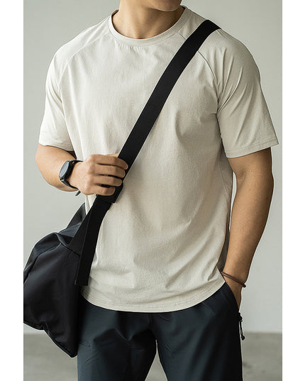 Men's Casual Exercise Workout Quick-drying Short-sleeved T-shirt