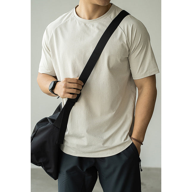 Men's Casual Exercise Workout Quick-drying Short-sleeved T-shirt