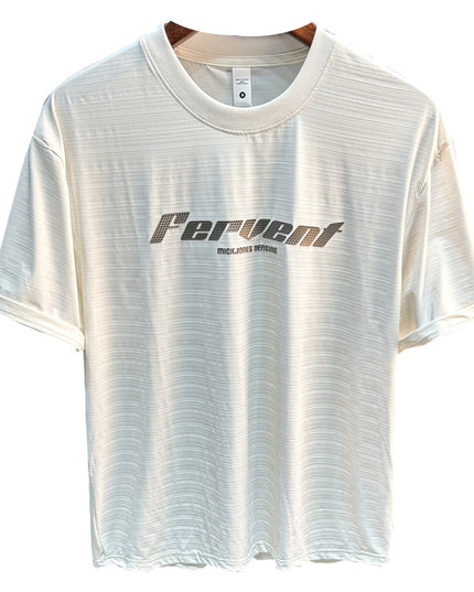 Men's Ice Silk Cool Quick-drying Thin Loose Short Sleeve