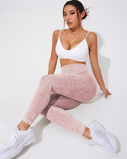 Seamless Yoga High Waist Belly Contracting Sports Tights