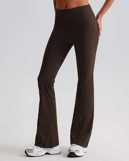 Wide-leg Bell-bottoms Tight Nude Feel Hip Raise Yoga Pants