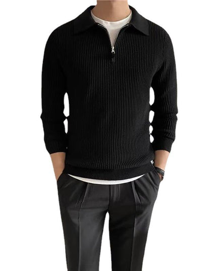 Men's All-match Solid Color Sweater Pullover Sweater