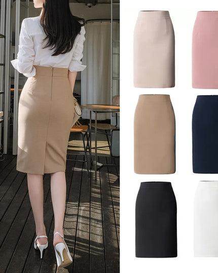 All-match Commute High Waist Slimming Office Lady Skirt