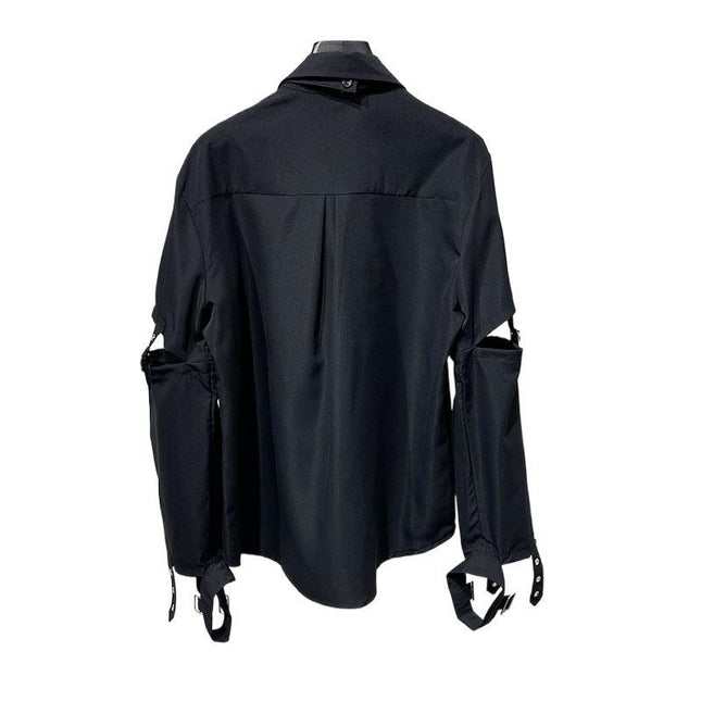 Personalized Metal Stitching Fashion Work Clothes Top