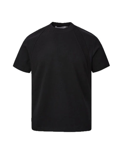 Air Layer Stitching Short Sleeve Top