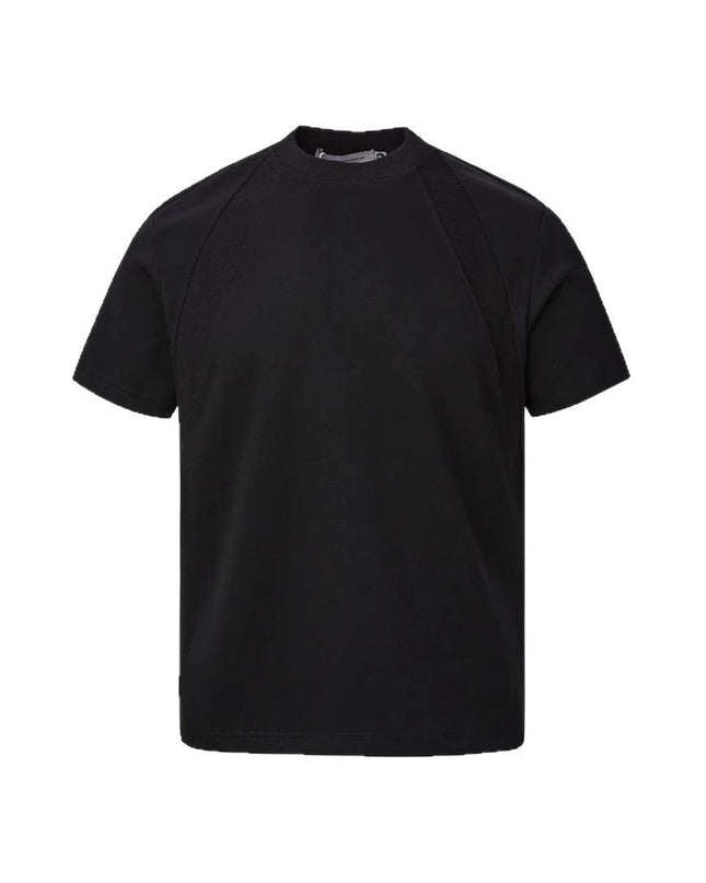 Air Layer Stitching Short Sleeve Top