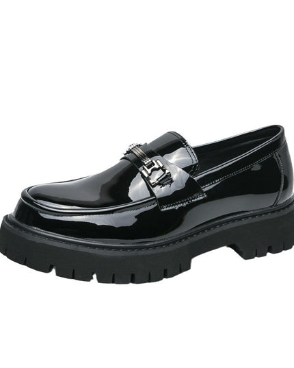 Men's Slip On Platform Youth Leisure Doug Leather Shoes