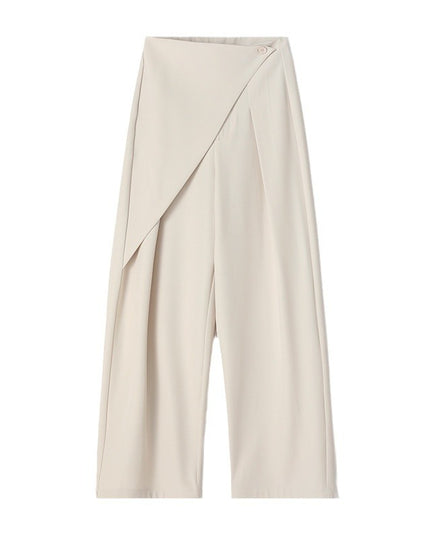 High-grade Two-piece Suit Wide-leg Pants For Women